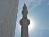 Minarett der Grand Mosque Abu Dhabi