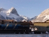 Canadian Pacific Railway vor den Rocky Mountains
