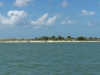 Blick auf Caladesi Island vom Wasser aus