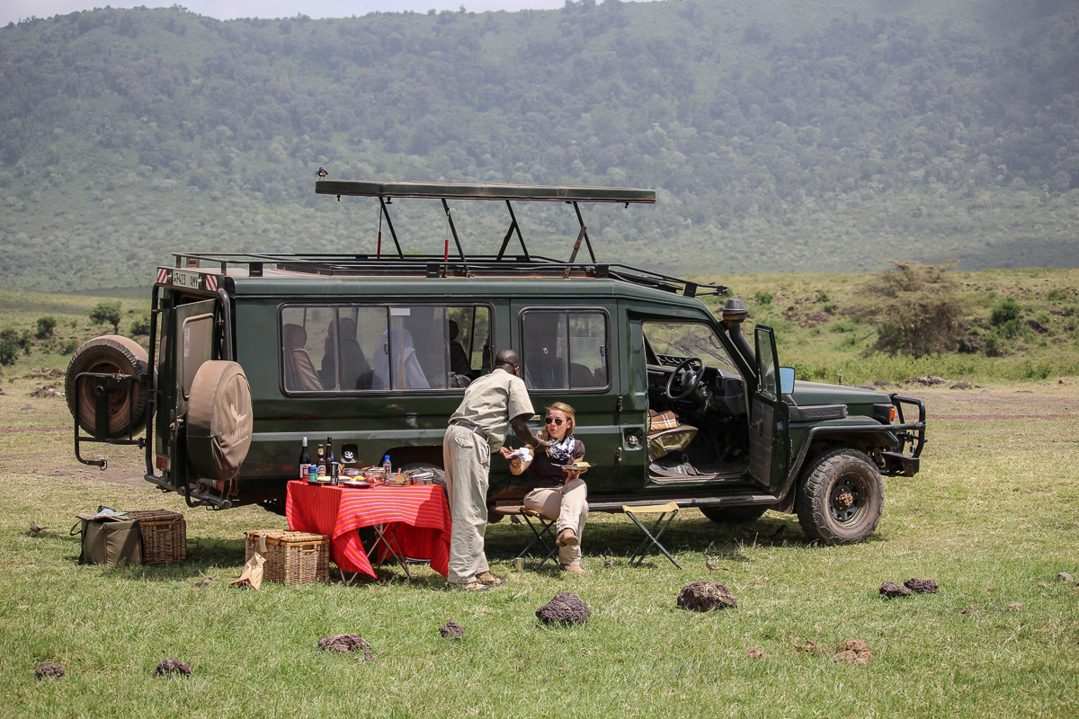 andBeyond Crater Lodge Picknick Ngorongoro Krater