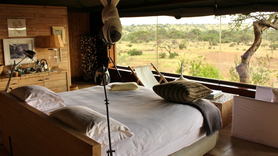 Suite in der Singita Faru Faru Lodge Tansania