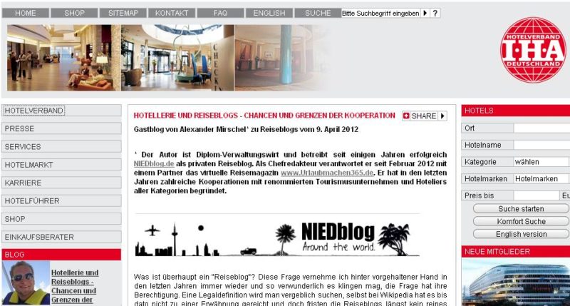 Hotellerie und Reiseblogs - Chancen und Grenzen der Kooperation