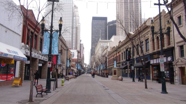 Shopping-Meile Stephen Avenue in Calgary