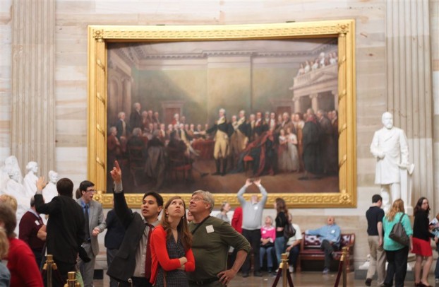 Touristen im Kapitol Washington
