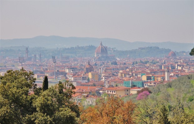 Der Ausblick vom Hotel Il Salviatino auf Florenz