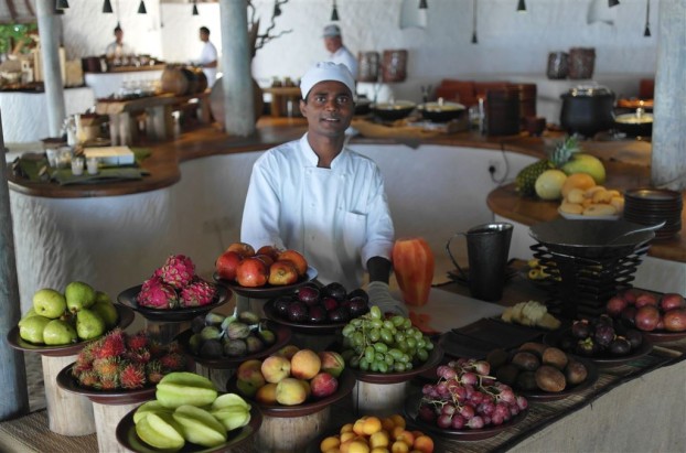 Frühstück auf den Malediven: Gili Lankanfushi