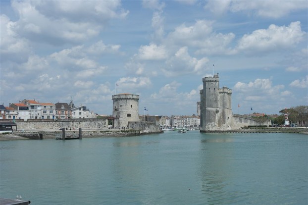Hafen-Einfahrt von La Rochelle an der Atlantikküste