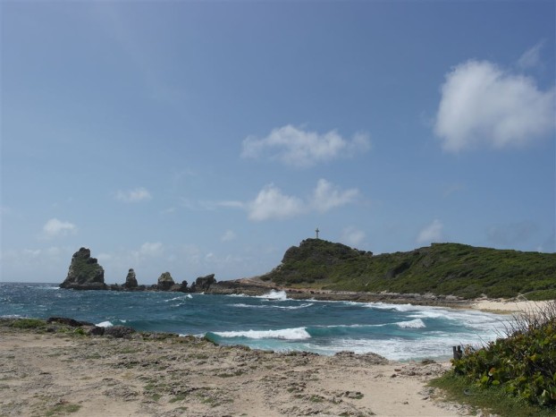 Da gehts hinauf: Guadeloupe - Pointe des Châteaux