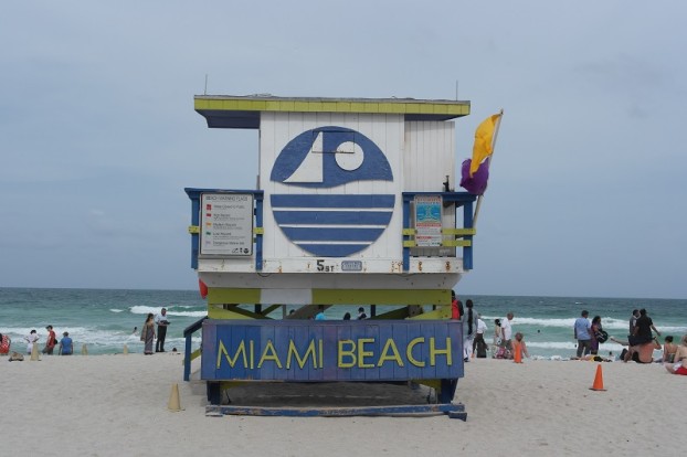 Lifeguard am Strand von Miami South Beach