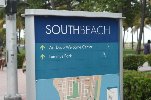 Schild von South Beach