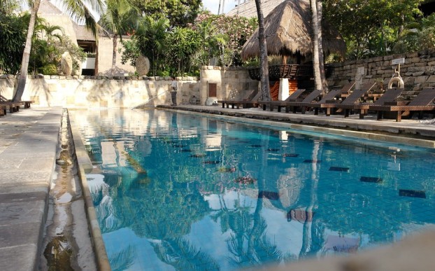 Der kleine aber sehr ruhgie Pool im Garden Wing (Novotel Bali Benoa)