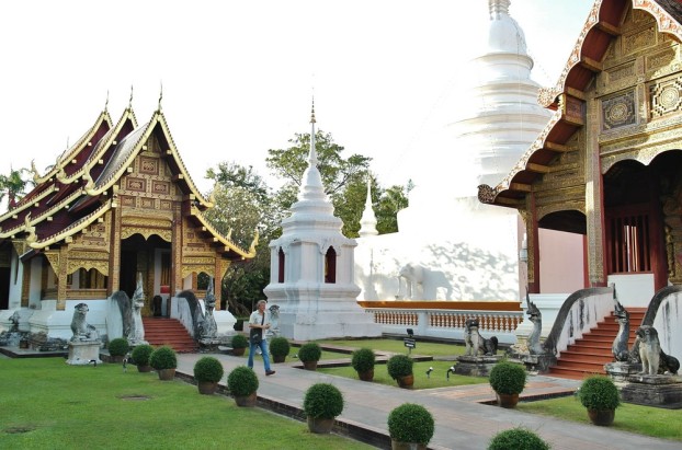 Auch die vielen Tempel von Chiang Mai liegen nur wenige Minuten entfernt