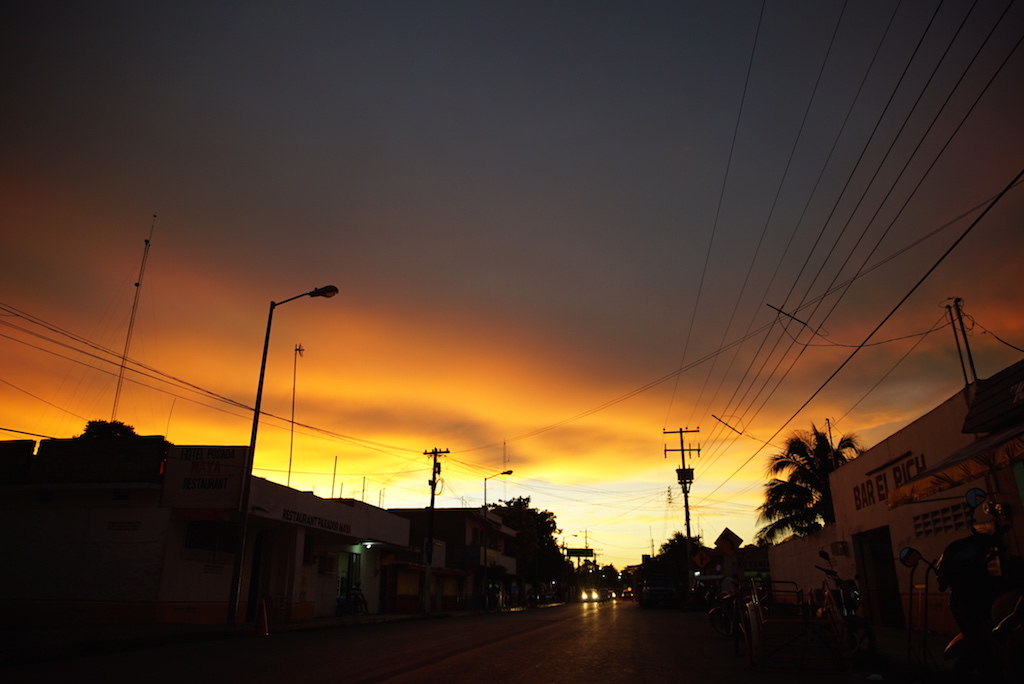 Sonnenuntergang in Merida Yucatan